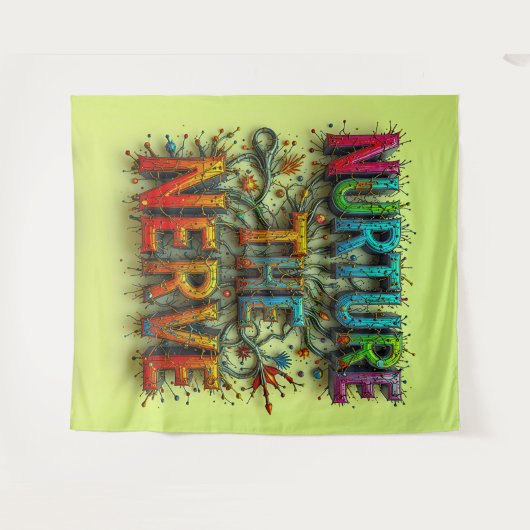 Die Nervenernährung extra groß Wandteppich (Vorderseite (Horizontal))