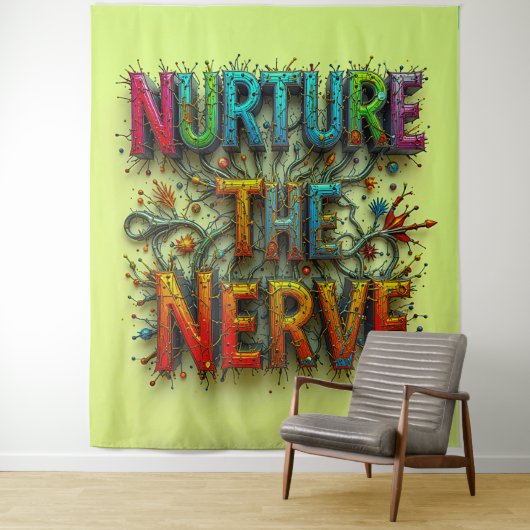 Die Nervenernährung extra groß Wandteppich (Beispiel)