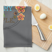 Die netten Leute sind meine Kindesmenschen Geschirrtuch (Viertel Falte)