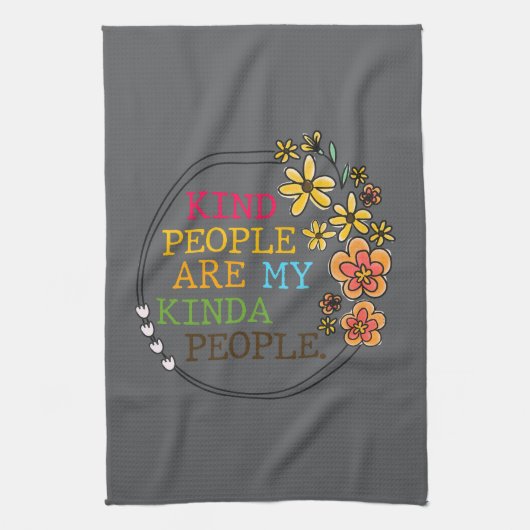 Die netten Leute sind meine Kindesmenschen Geschirrtuch (Vertikal)