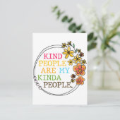 Die netten Leute sind meine Kindesmenschen Postkarte (Stehend Vorderseite)
