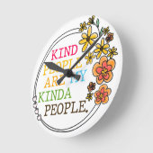 Die netten Leute sind meine Kindesmenschen Runde Wanduhr (Winkel)