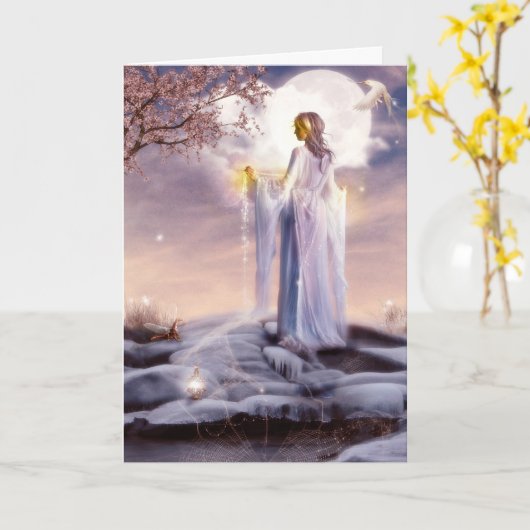 die Netzwebart Karte (Gelbe Blume)