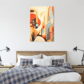 Die Neudefinition moderner Kunst durch Abstraktion Leinwanddruck (Insitu (Schlafzimmer))