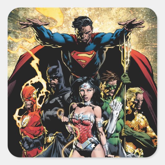 Die neue 52 Cover #1 Finch-Variante Quadratischer Aufkleber (Vorderseite)