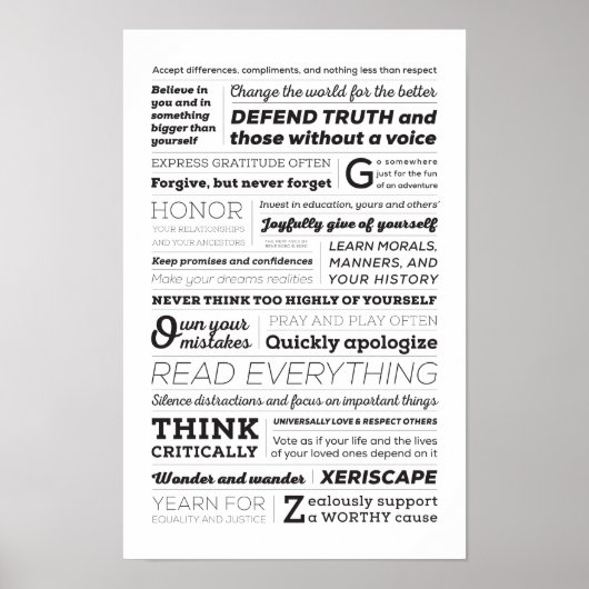 Die neue ABC des Lebens Poster (Vorne)