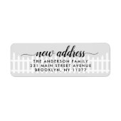 Die neue Adresse, die wir übertragen bewegen Picke (Vorne)