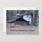 Die neue Adresse hat eine lustige Änderung der Adr Ankündigungspostkarte (Vorne/Hinten)