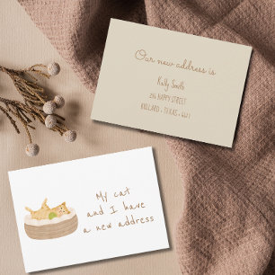 Die neue Adresse ist sauber übertragen Ankündigung