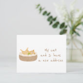 Die neue Adresse ist sauber übertragen Postkarte (Stehend Vorderseite)