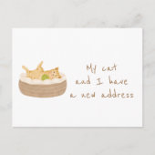 Die neue Adresse ist sauber übertragen Postkarte (Vorderseite)