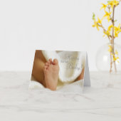 Die neue Babykarte Karte (Gelbe Blume)