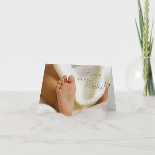 Die neue Babykarte Karte (Vorderseite)