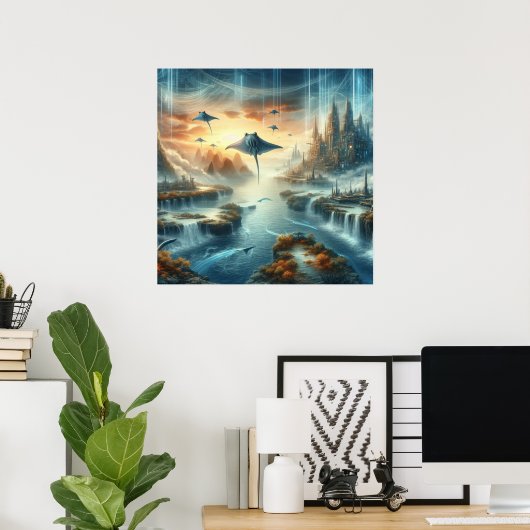 Die neue Fantasiekunst der Welt Poster (Heimbüro)