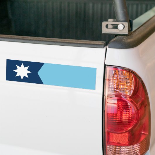 Die neue Flagge des Bundesstaates Minnesota Autoaufkleber (Auf Lkw)