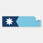 Die neue Flagge des Bundesstaates Minnesota Autoaufkleber (Vorne)