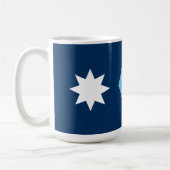 Die neue Flagge des Bundesstaates Minnesota Kaffeetasse (Links)