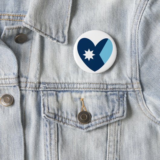 Die neue Flagge des Bundesstaates Minnesota mit He Button (Beispiel)