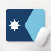 Die neue Flagge des Bundesstaates Minnesota Mousepad (Mit Mouse)