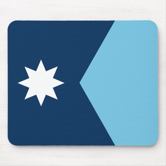 Die neue Flagge des Bundesstaates Minnesota Mousepad (Vorne)