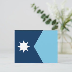 Die neue Flagge des Bundesstaates Minnesota Postkarte