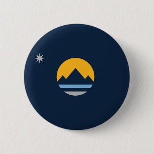 Die neue Flagge von Reno, Nevada Button