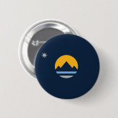 Die neue Flagge von Reno, Nevada Button (Vorne & Hinten)