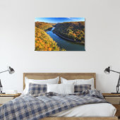 Die neue Flussschlucht am Hawks Nest Staat Park Leinwanddruck (Insitu (Schlafzimmer))