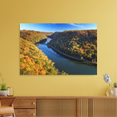 Die neue Flussschlucht am Hawks Nest Staat Park Leinwanddruck (Insitu (Wohnzimmer))