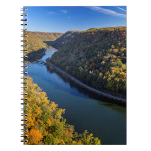 Die neue Flussschlucht am Hawks Nest Staat Park Notizblock