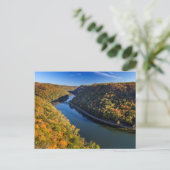 Die neue Flussschlucht am Hawks Nest Staat Park Postkarte (Stehend Vorderseite)