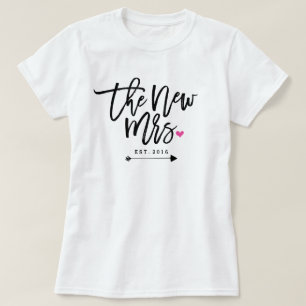 Die neue Frau Est. Ihr Hochzeitstag T-Shirt