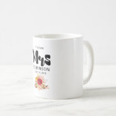 Die neue Frau - Floral Watercolor Bouquet Wedding Kaffeetasse (VorderseiteRechts)