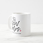 Die neue Frau (Ihre neuen Nachname) Kaffeetasse (Vorderseite Links)