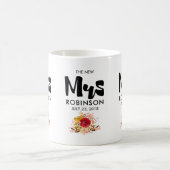 Die neue Frau - Typografie mit Niedlichen Blume Kaffeetasse (Mittel)
