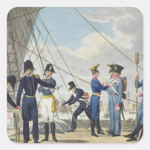 Die neue Kaiserliche Königliche Österreichische Ma Quadratischer Aufkleber