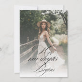 Die neue Kapitel-Liebe befindet sich im Air Brautp Einladung (Vorderseite)