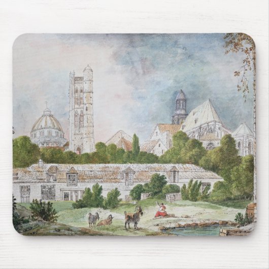 Die neue Kirche von Sainte-Genevieve Mousepad (Vorne)