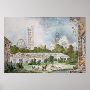 Die neue Kirche von Sainte-Genevieve Poster