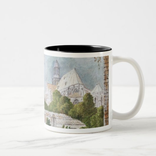 Die neue Kirche von Sainte-Genevieve Zweifarbige Tasse (Rechts)