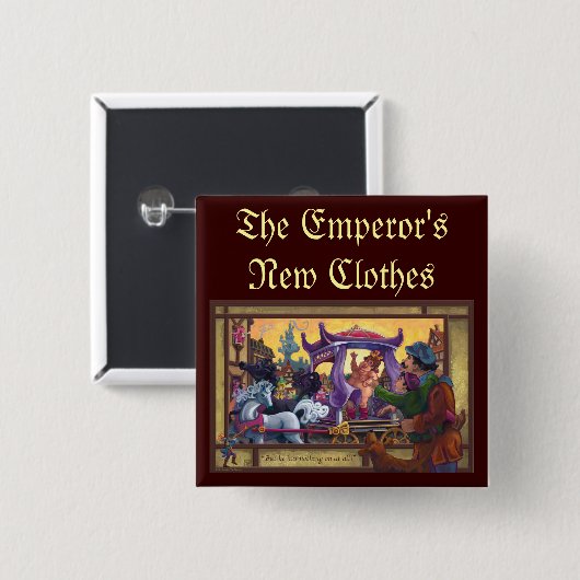 Die neue Kleidungskunst des Kaisers Button (Vorne & Hinten)