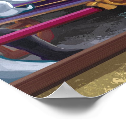 Die neue Kleidungskunst des Kaisers Poster (Ecke)