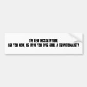 Die neue McCarthyism: Sind Sie jetzt, oder haben S Autoaufkleber (Vorne)