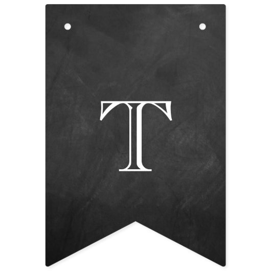 Die neue Mr. & Mrs. Chalkboard Hochzeit Wimpelkette (Erste Fahne)