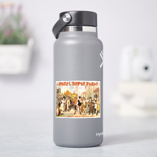 Die neue Musikkomödie, Hotel Topsy Turvy Aufkleber (HydroFlask)