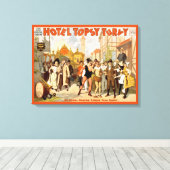 Die neue Musikkomödie, Hotel Topsy Turvy Leinwanddruck (Insitu (Holzboden))