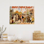 Die neue Musikkomödie, Hotel Topsy Turvy Poster (Küche)