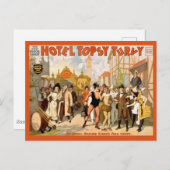 Die neue Musikkomödie, Hotel Topsy Turvy Postkarte (Vorne/Hinten)