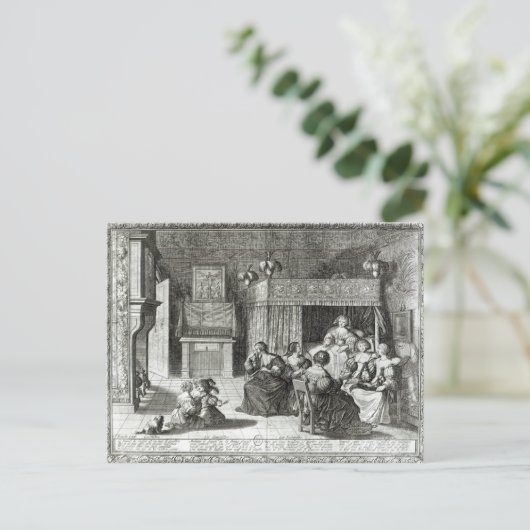 Die neue Mutter Postkarte (Stehend Vorderseite)