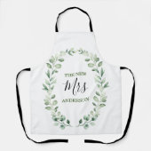 Die neue Personalisierte Hochzeit von Frau Greener Schürze (Vorderseite)